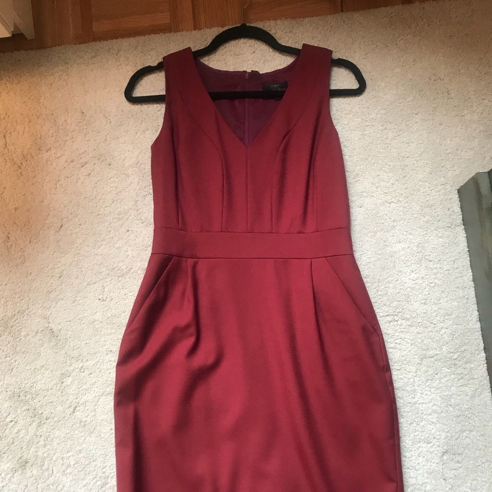 J Crew Brigid Red Dress